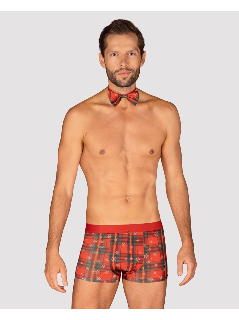 Obsessive Lingerie set boxer e papillon natalizio uomo Mr Merrilo