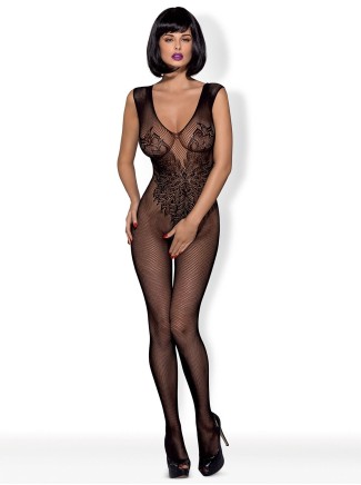 Obsessive Lingerie bodystocking nera aperta N112 da Obsessive Lingerie