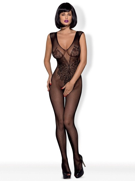 Obsessive Lingerie bodystocking nera aperta N112 da Obsessive Lingerie