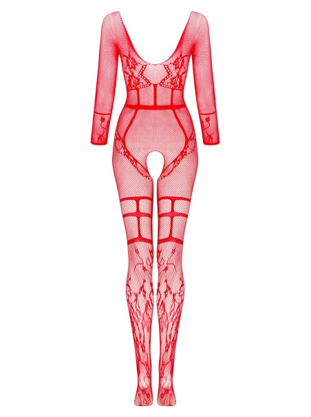 Beauty Night Lingerie sexy bodystocking rossa aperta Lorna Beauty Night Lingerie sexy bodystocking rossa aperta Lorna