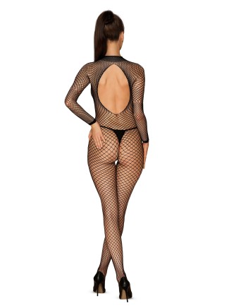 Obsessive Lingerie bodystocking a maniche lunghe aperta N121 2