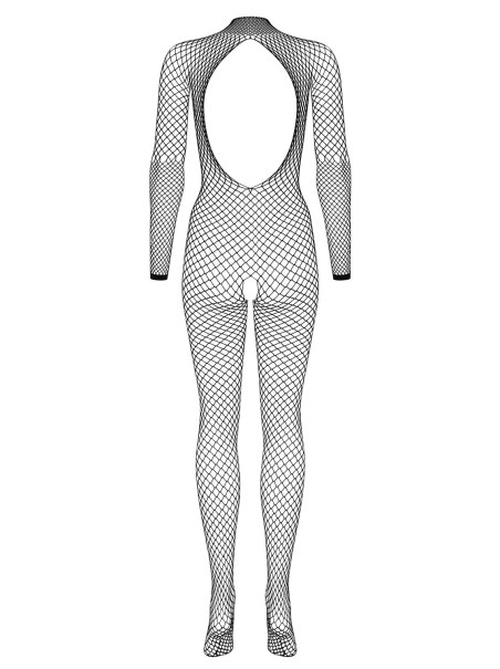Obsessive Lingerie bodystocking a maniche lunghe aperta N121