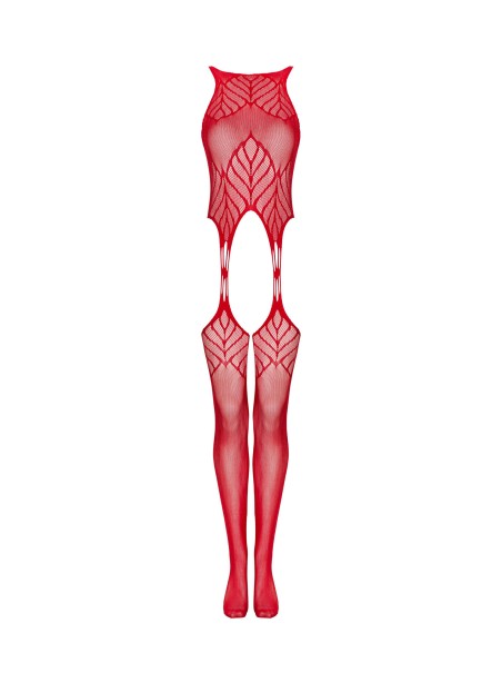 Obsessive Lingerie sexy bodystocking rossa aperta N122