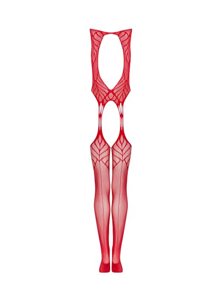 Obsessive Lingerie sexy bodystocking rossa aperta N122