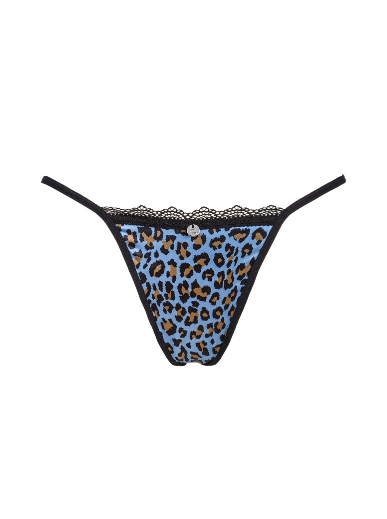 Obsessive Lingerie perizoma animalier blu Nadines