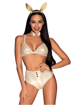 Obsessive  provocante costume da coniglietta quattro pezzi Neo Goldes
