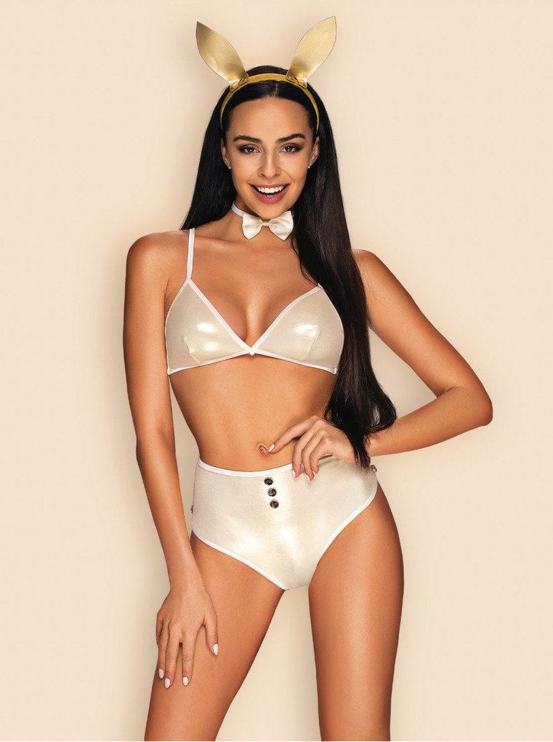 Obsessive  provocante costume da coniglietta quattro pezzi Neo Goldes