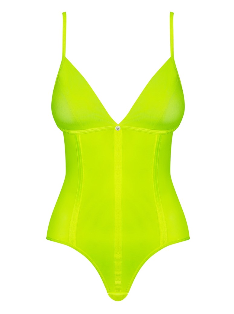 Obsessive Lingerie sexy body in giallo neon Neonia