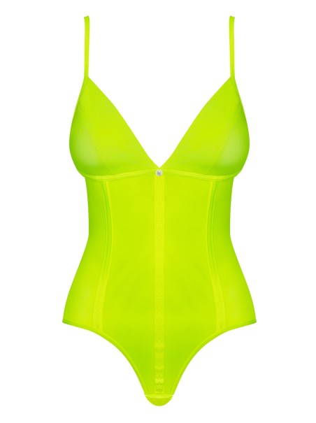 Obsessive Lingerie sexy body in giallo neon Neonia