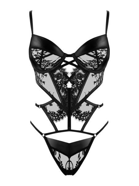 Beauty Night Lingerie sexy body a perizoma wetlook e pizzo Leonela Beauty Night Lingerie sexy body a perizoma wetlook e pizzo Leonela