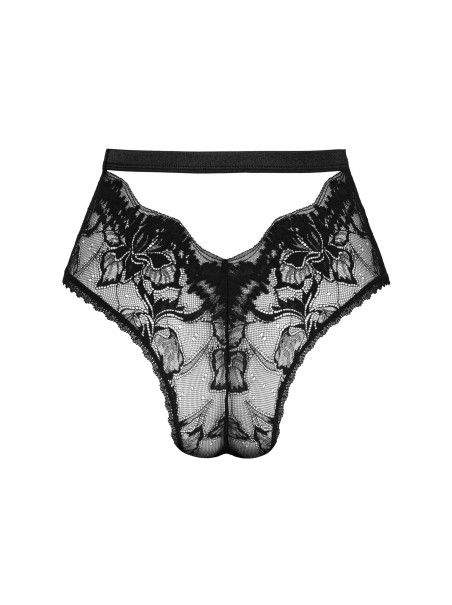 Obsessive Lingerie mutandine a vita alta in pizzo nero Olvidia