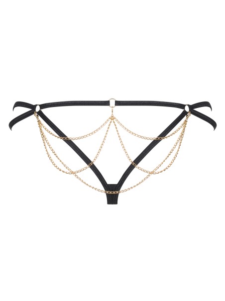 Obsessive Lingerie sexy perizoma con catenine dorate Pantheria