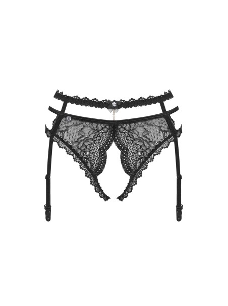 Obsessive Lingerie reggicalze con mutandine aperte Pearlove Obsessive Lingerie reggicalze con mutandine aperte Pearlove
