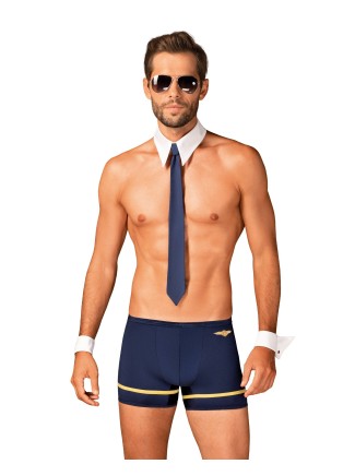 Obsessive Lingerie set travestimento da uomo pilota