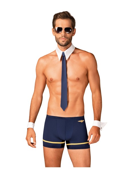 Obsessive Lingerie set travestimento da uomo pilota