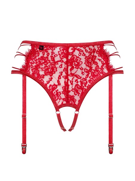 Obsessive Lingerie reggicalze aperto in pizzo rosso Rediosa Obsessive Lingerie reggicalze aperto in pizzo rosso Rediosa