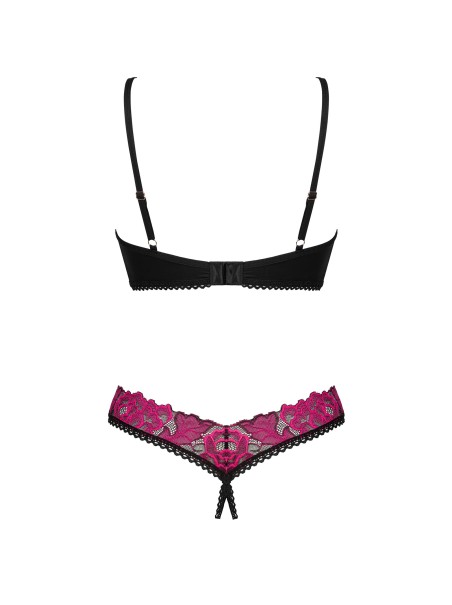 Obsessive Lingerie sexy completino due pezzi aperto Rosenty