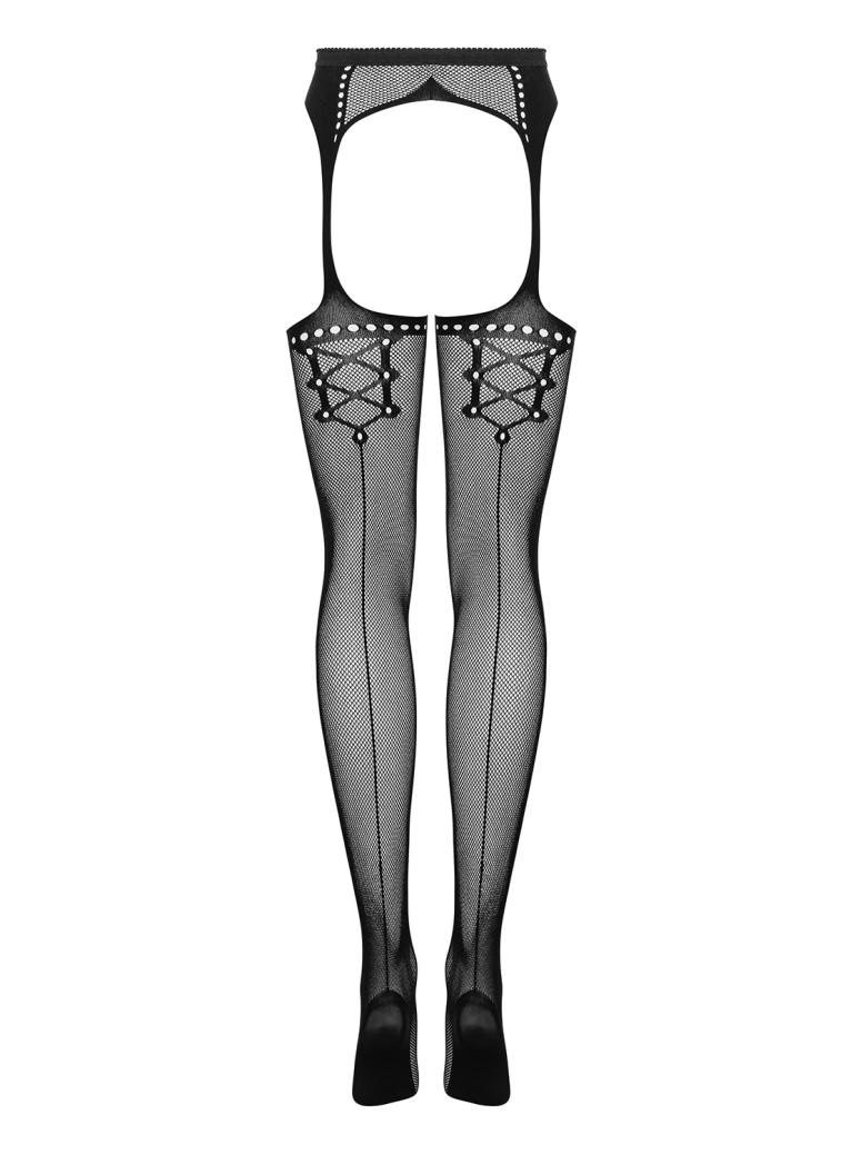 Obsessive Lingerie sexy collant giarrettiera con riga S314
