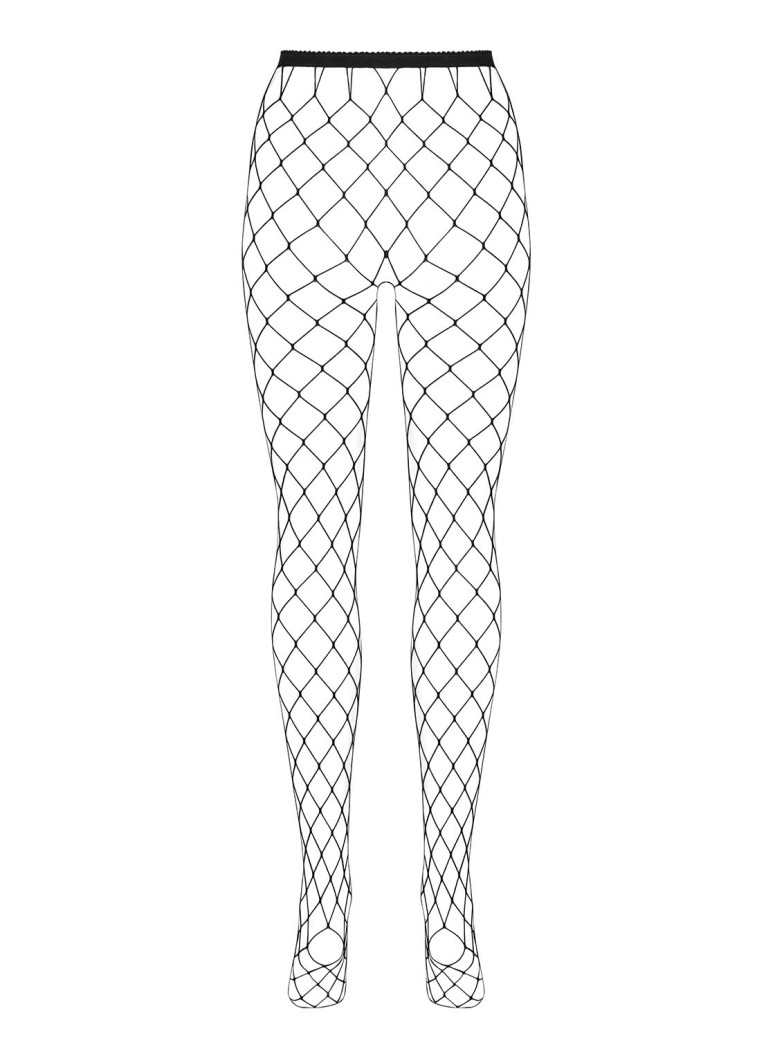Obsessive Lingerie collant neri a rete larga S812