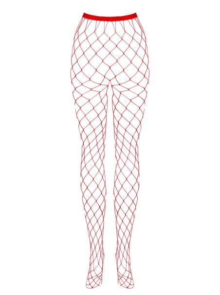 Obsessive Lingerie collant rossi a rete larga S812 Obsessive Lingerie collant rossi a rete larga S812