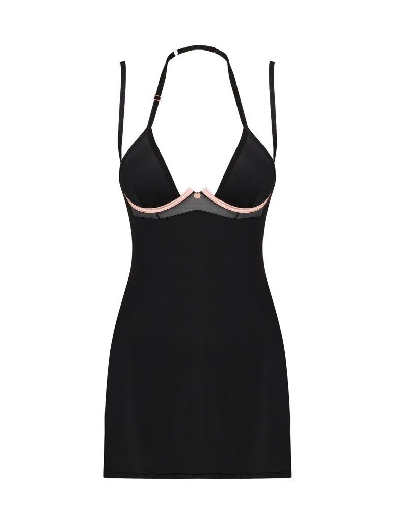 Obsessive Lingerie sexy chemise con ferretto e perizoma Selinne