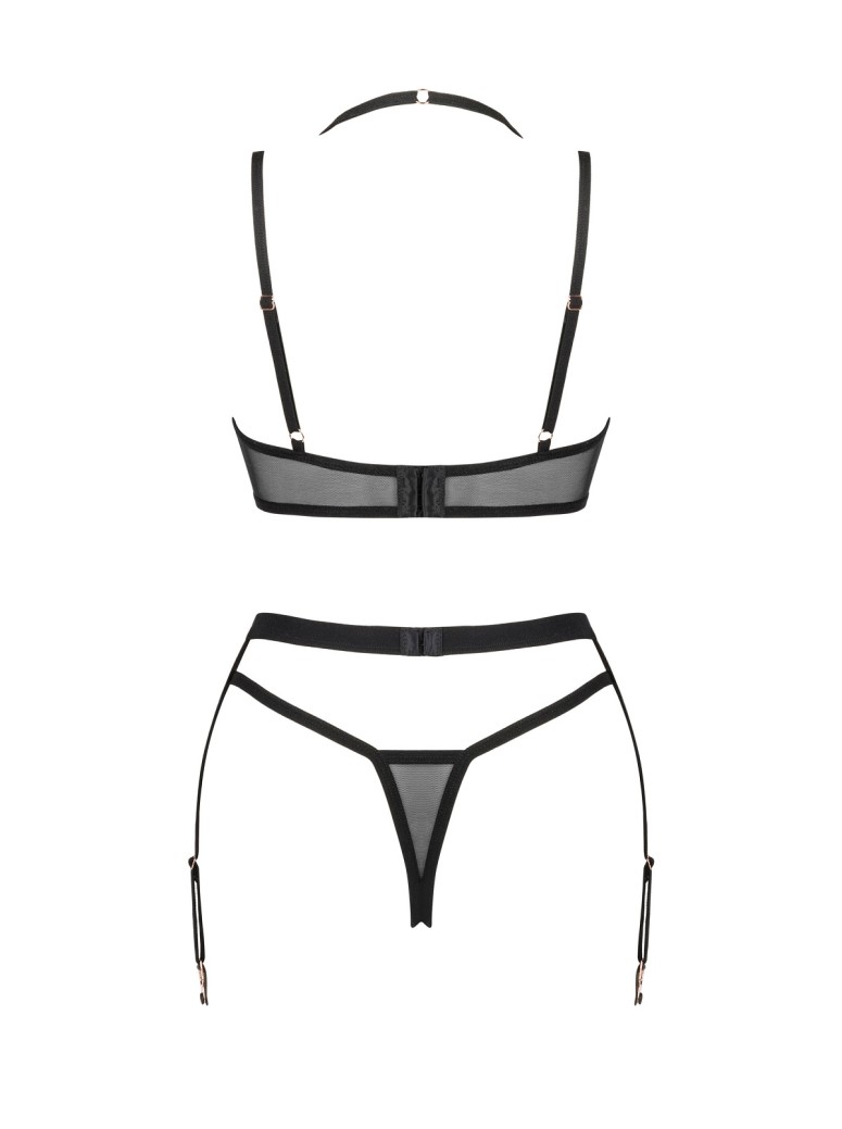 Obsessive Lingerie sexy completino con reggicalze in tre pezzi Selinne