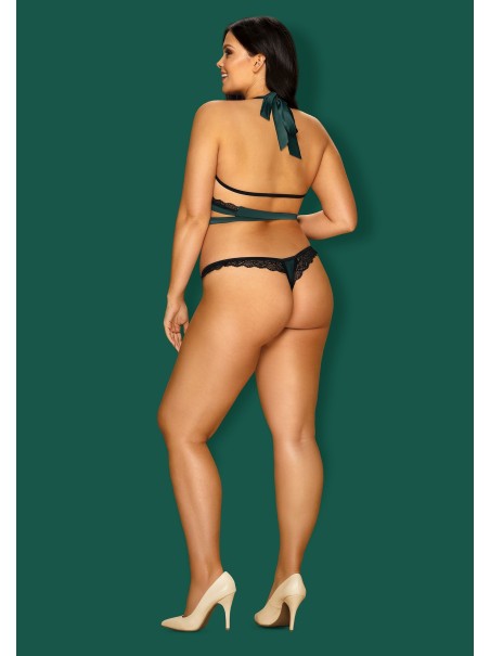 Obsessive Lingerie completo intimo due pezzi verde Sensuelia
