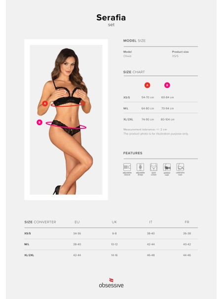 Obsessive Lingerie sexy completino aperto Serafia