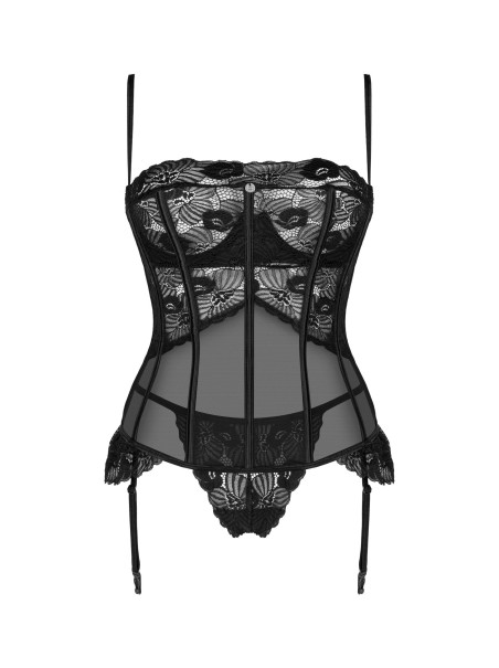 Obsessive sexy corsetto con stecche verticali e perizoma Serena Love Obsessive sexy corsetto con stecche verticali e perizoma Serena Love