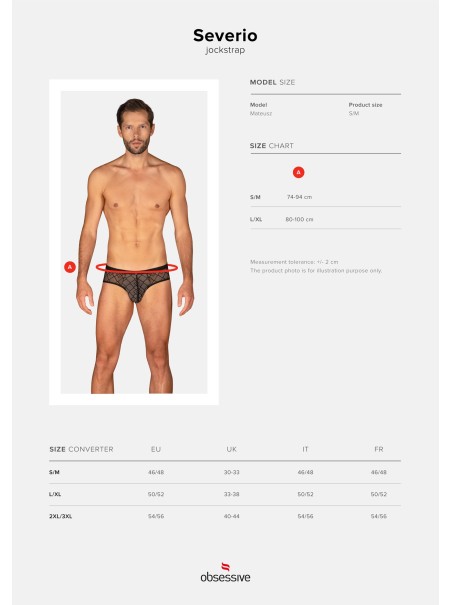 Obsessive Lingerie slip da uomo aperti Severio