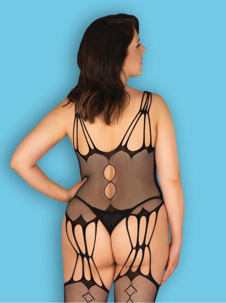 Obsessive Lingerie bodystocking aperta curvy G321