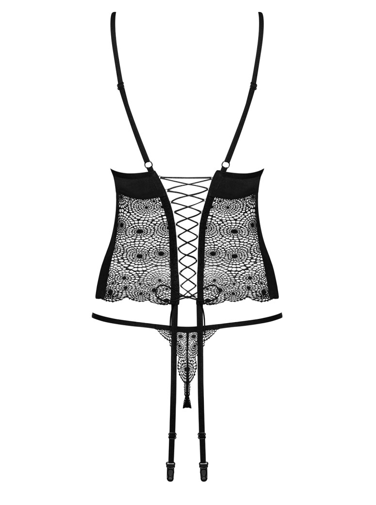 Obsessive Lingerie corsetto con perizoma Sharlotte
