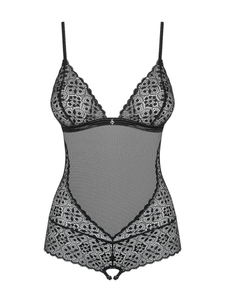Obsessive Lingerie Shibu body in pizzo aperto all inguine