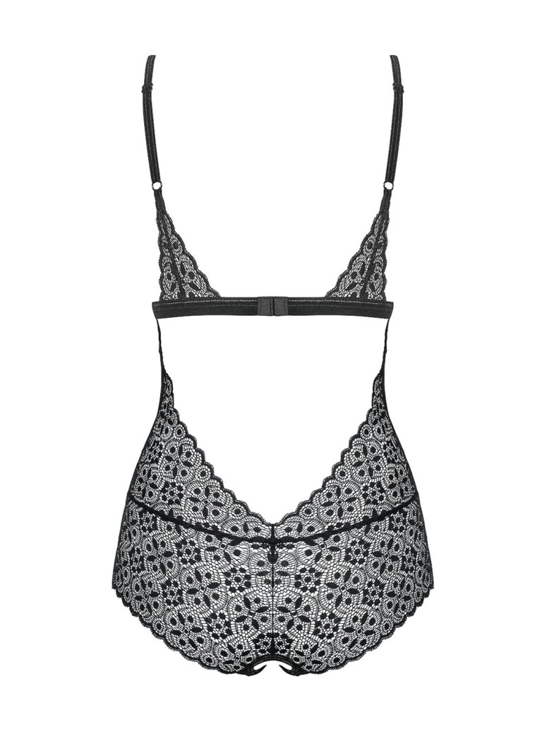 Obsessive Lingerie Shibu body in pizzo aperto all inguine