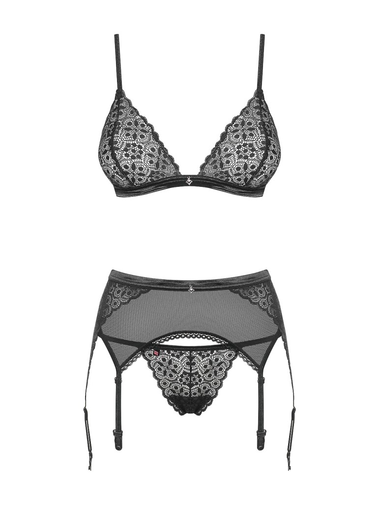 Obsessive Lingerie completino intimo con reggicalze Shibu