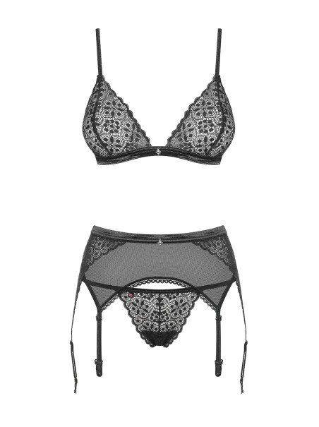 Obsessive Lingerie completino intimo con reggicalze Shibu