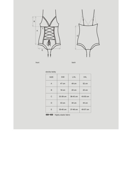 Obsessive Lingerie sexy body aperto Slevika