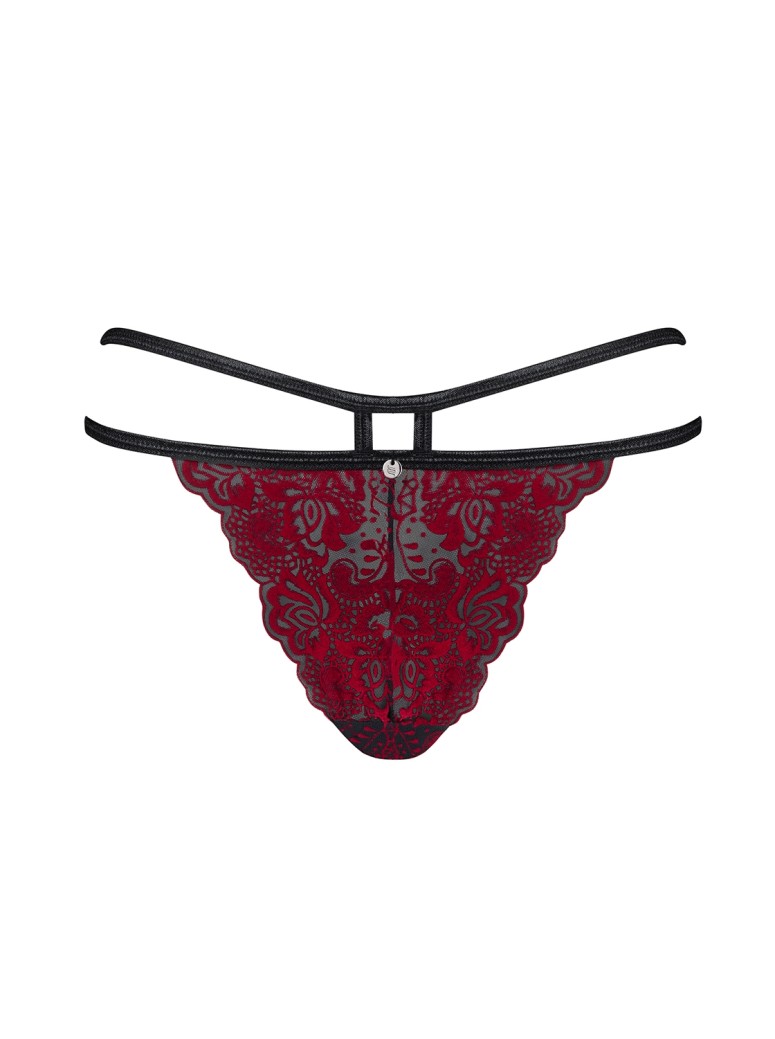 Obsessive Lingerie sexy mutandine in pizzo con stringhe Sugestina