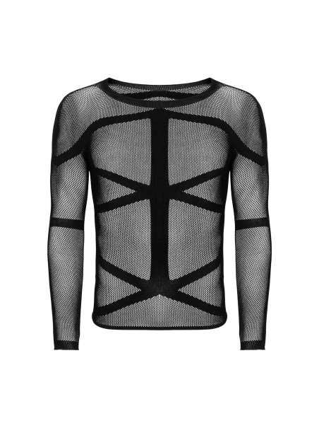 Obsessive Lingerie maglietta uomo a maniche lunghe in microfibra T101