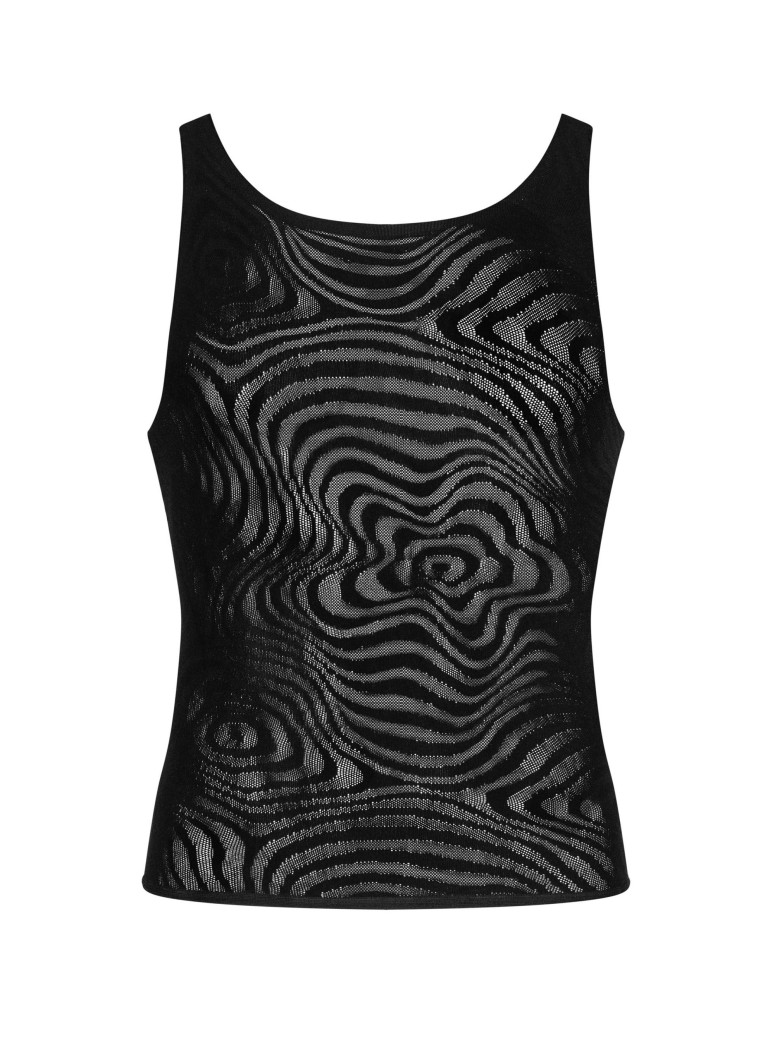 Obsessive Lingerie canotta da uomo in microfibra elasticizzata T103