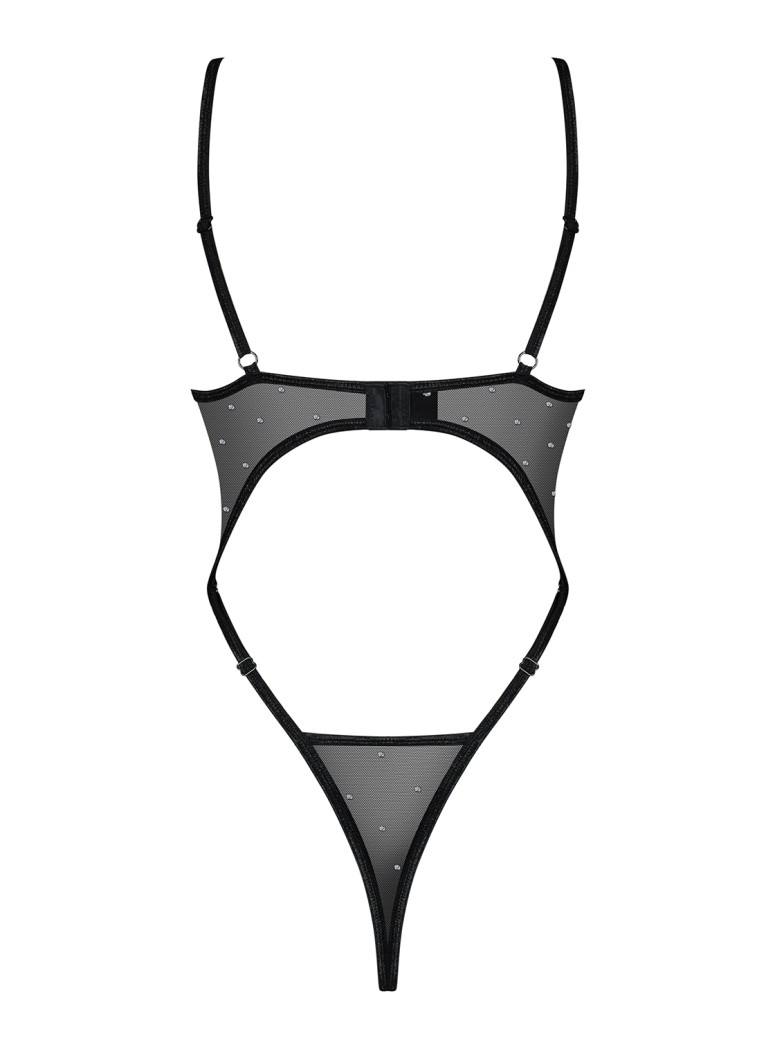 Obsessive Lingerie sexy body in tulle con fiocco Tienesy