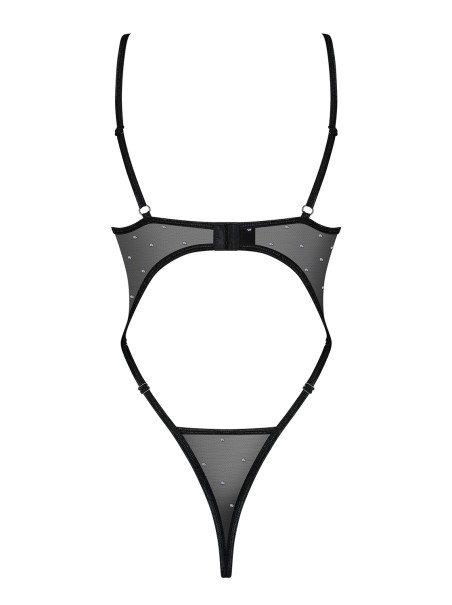 Obsessive Lingerie sexy body in tulle con fiocco Tienesy