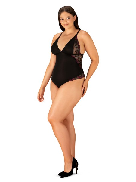 Obsessive Lingerie Vanessme sexy body con inserto in pizzo