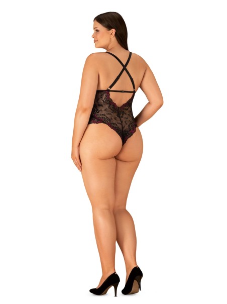 Obsessive Lingerie Vanessme sexy body con inserto in pizzo