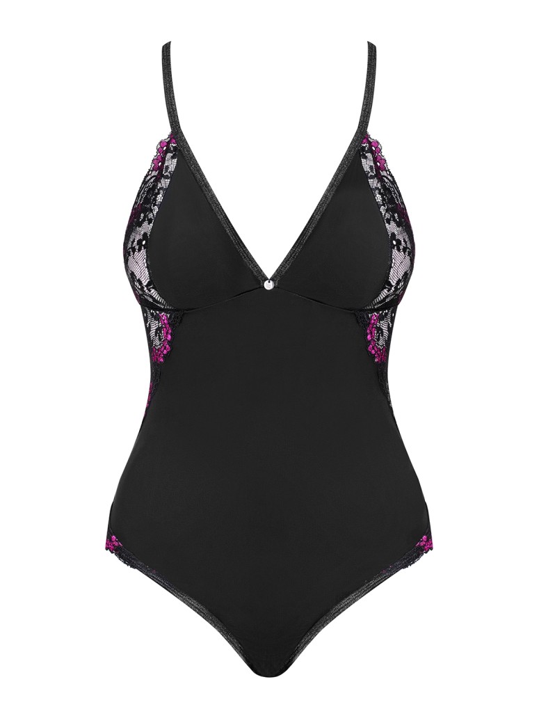 Obsessive Lingerie Vanessme sexy body con inserto in pizzo