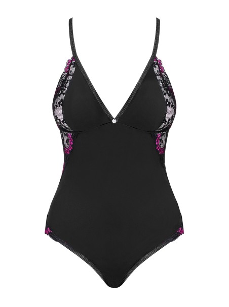 Obsessive Lingerie Vanessme sexy body con inserto in pizzo