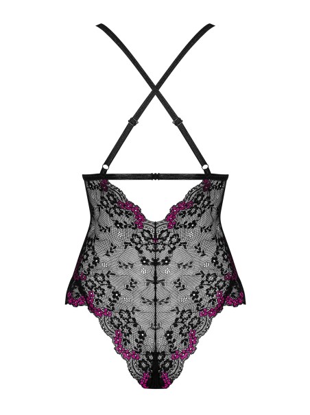 Obsessive Lingerie Vanessme sexy body con inserto in pizzo