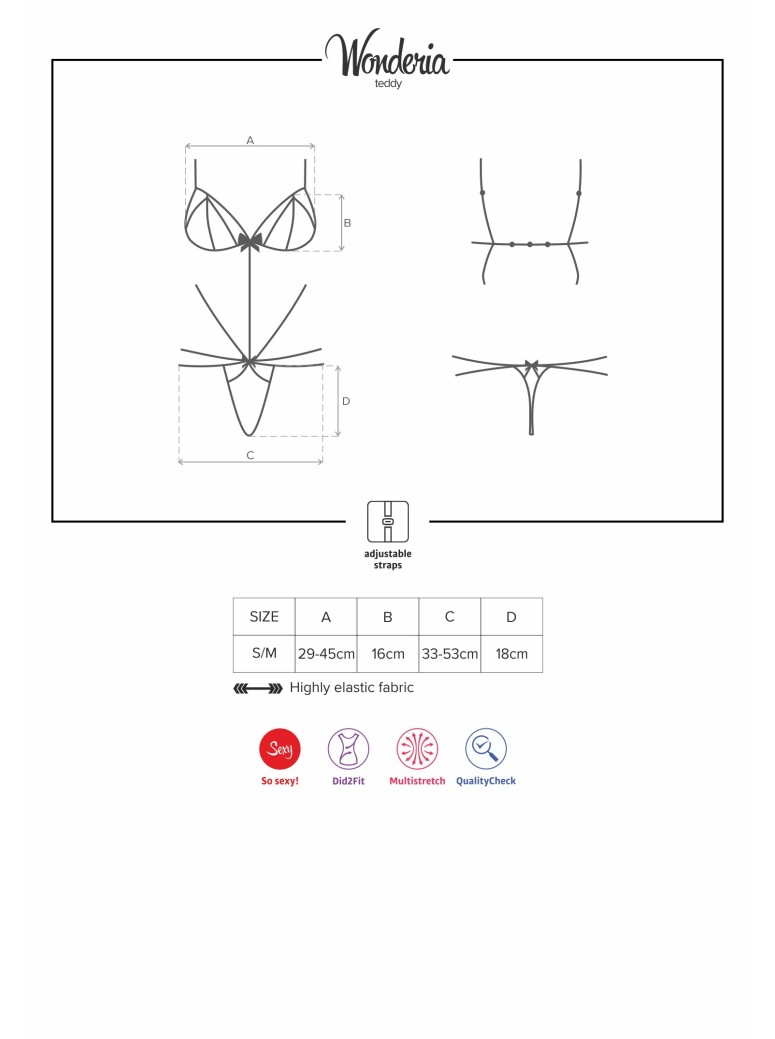 Obsessive Lingerie sexy essenziale body Wonderia