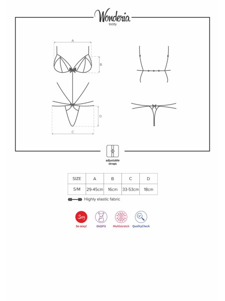 Obsessive Lingerie sexy essenziale body Wonderia