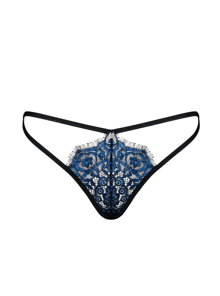 Obsessive Lingerie sexy perizoma in pizzo blu Yassmyne
